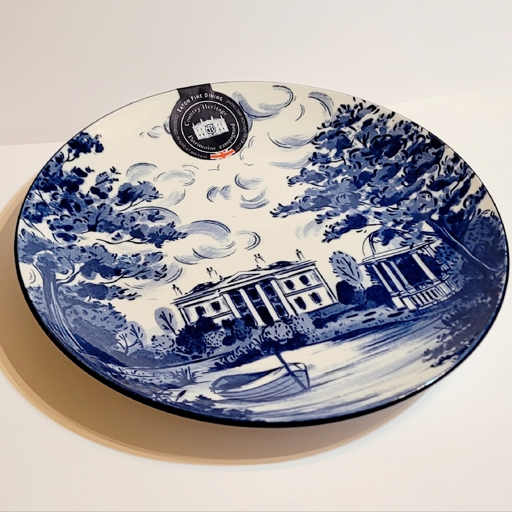 🆕️EATON Fine Dining Country Heritage Great Britain 8" Stoneware Plate